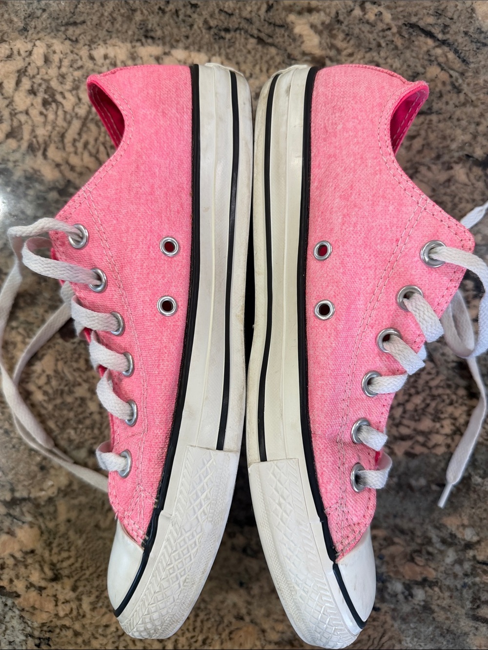Converse Pink Low Top Canvas Sneakers - Picture 2 of 9